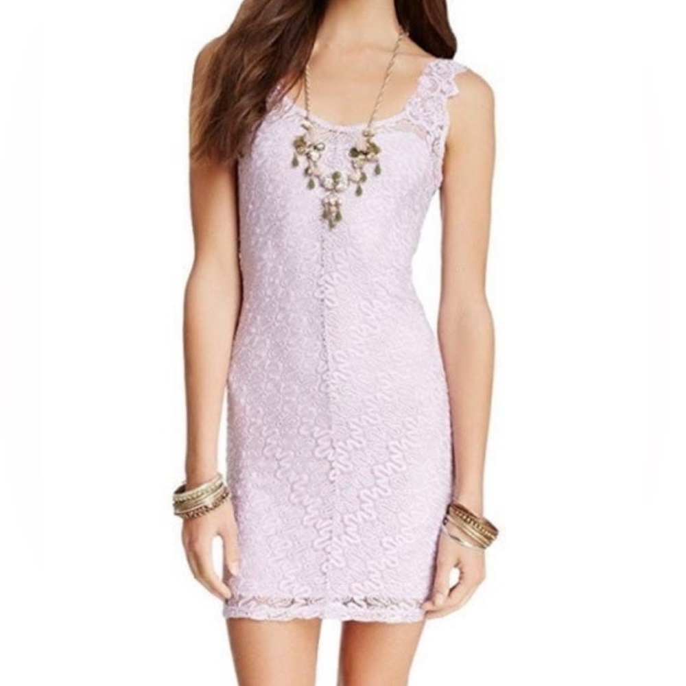 Free People Fitted Lavender Mini Dress size XS
